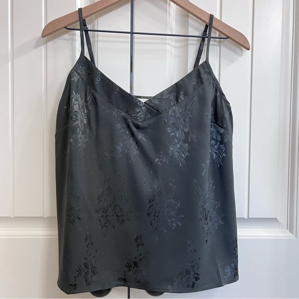 Lovestitch Womens Jane Floral Jacquard Cami in Black, Size S